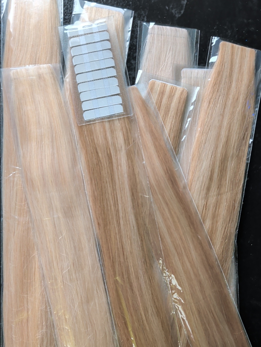 Tape-In Hair Extensions Blonde
